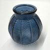 Blue Bubble Glass Vase