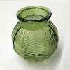 Green Bubble Glass Vase