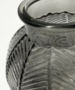 Grey Bubble Glass Vase