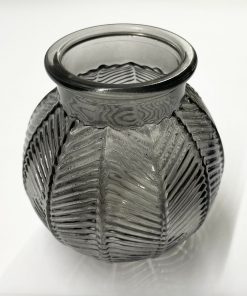 Grey Bubble Glass Vase