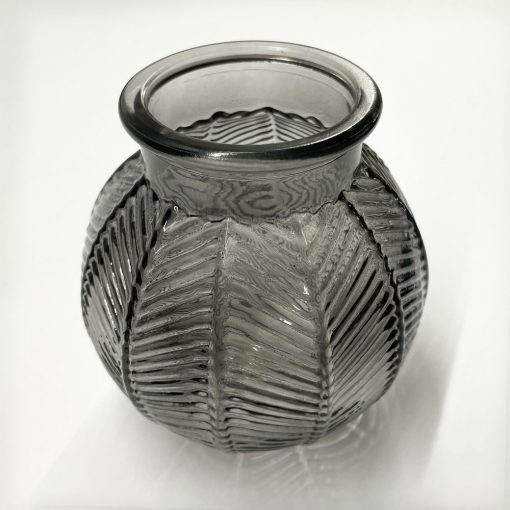 Grey Bubble Glass Vase