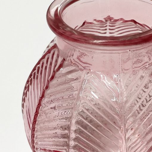 Pink Bubble Glass Vase