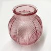 Pink Bubble Glass Vase