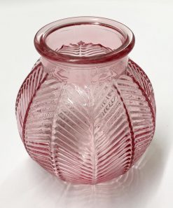 Pink Bubble Glass Vase