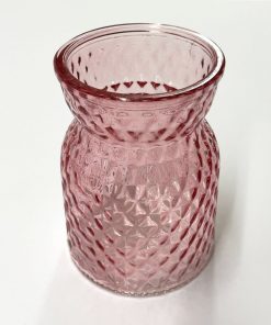 Handtied Glass Vase - Pink