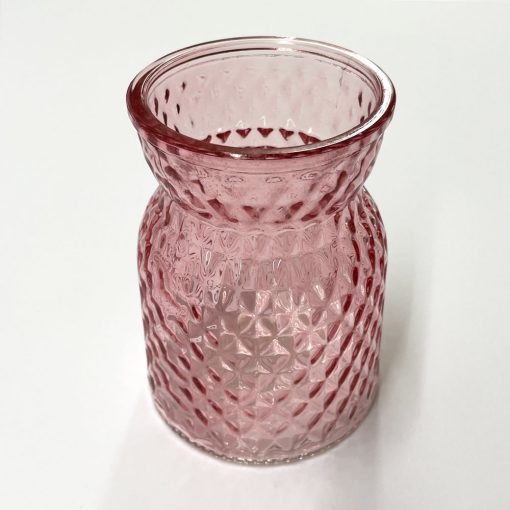 Handtied Glass Vase - Pink