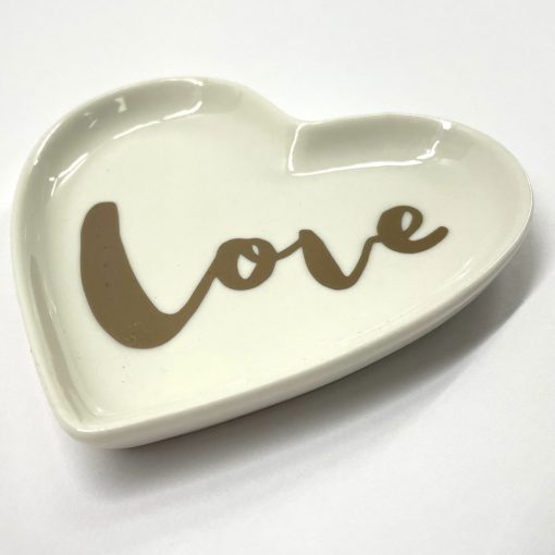 Ceramic Love Heart Trinket Tray