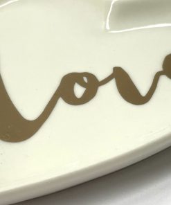 Ceramic Love Heart Trinket Tray