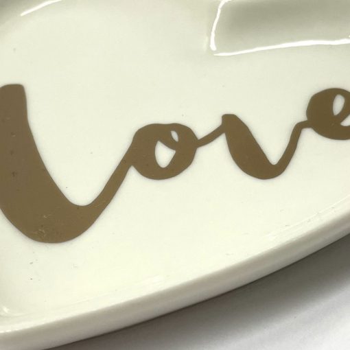 Ceramic Love Heart Trinket Tray