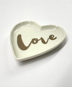 Ceramic Love Heart Trinket Tray