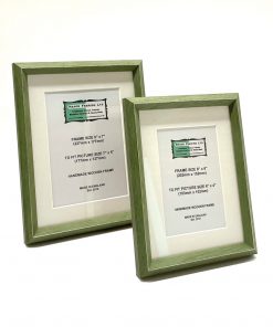 Olive Green Picture Frame with White Mount