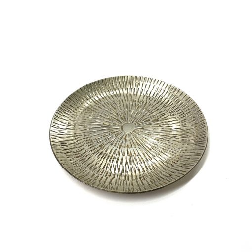 Silvered Brass Jewellery Dish