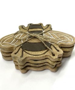 Wooden Bee Coasters