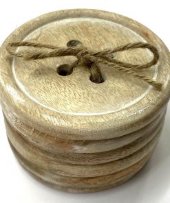 Wooden Button Coasters