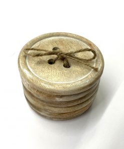 Wooden Button Coasters