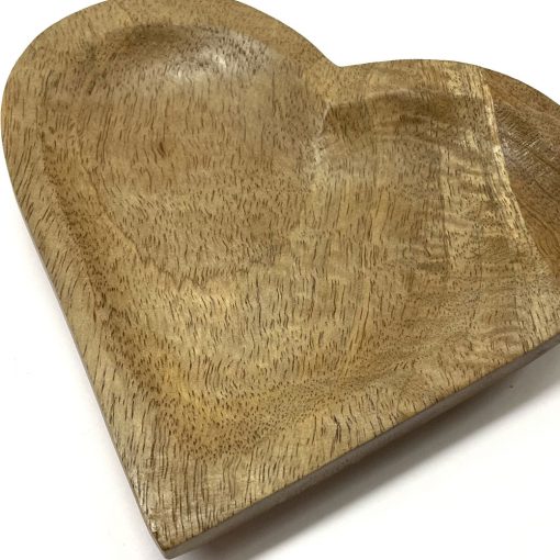 Wooden Heart Trinket Dish