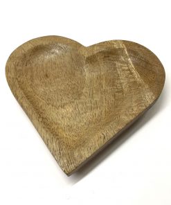 Wooden Heart Trinket Dish