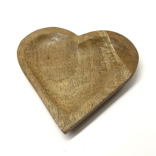 Wooden Heart Trinket Dish